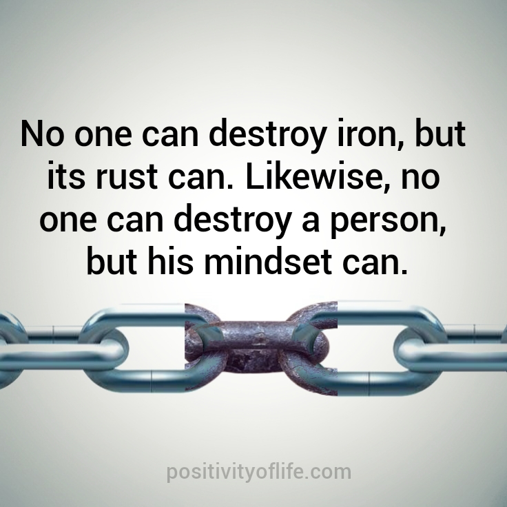 Only Your Mindset Can Destroy You
