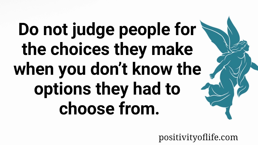 Do Not Judge People